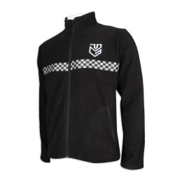 SE061 custom-made black security uniforms, fleece, black and white, security ribbon, front and rear webbing, design, security uniforms, suppliers SE061 custom-made black security uniforms, fleece, black and white, security ribbon, front and rear webbing, design, security uniforms, suppliers
